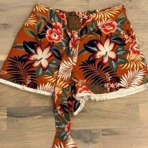 Zara Floral Resort Shorts